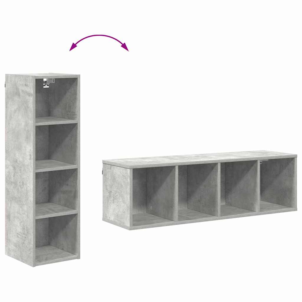 Függő szekrény Beton Szürke 30 x 29,5 x 100 cm Faanyag