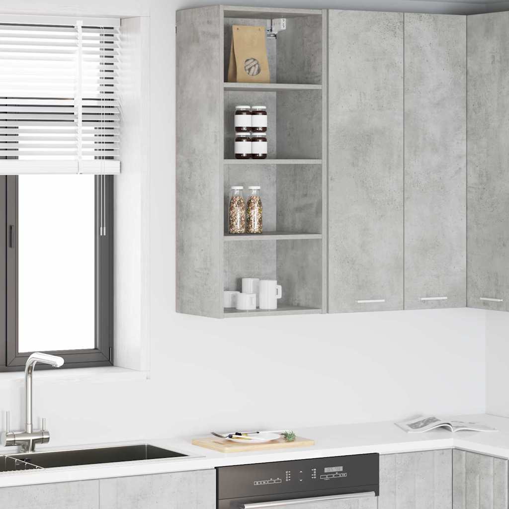 Függő szekrény Beton Szürke 40 x 29,5 x 100 cm Szerelt Fa