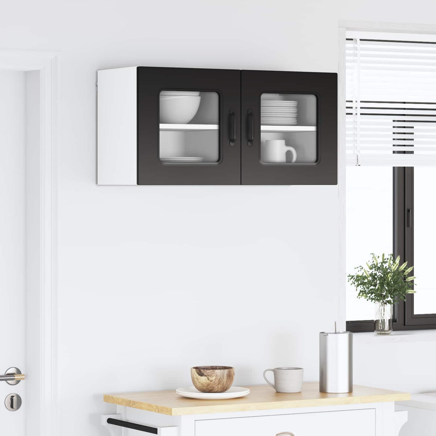 Mosogatógép panel Kalmar 2 pcs Fekete Szerelt Fa