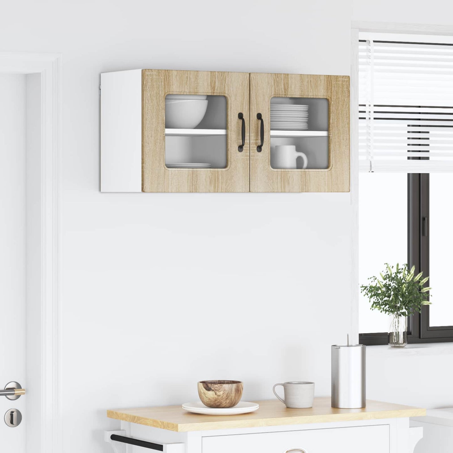 Mosogatógép panel Kalmar 2 pcs Sonoma tölgy Szerelt Fa
