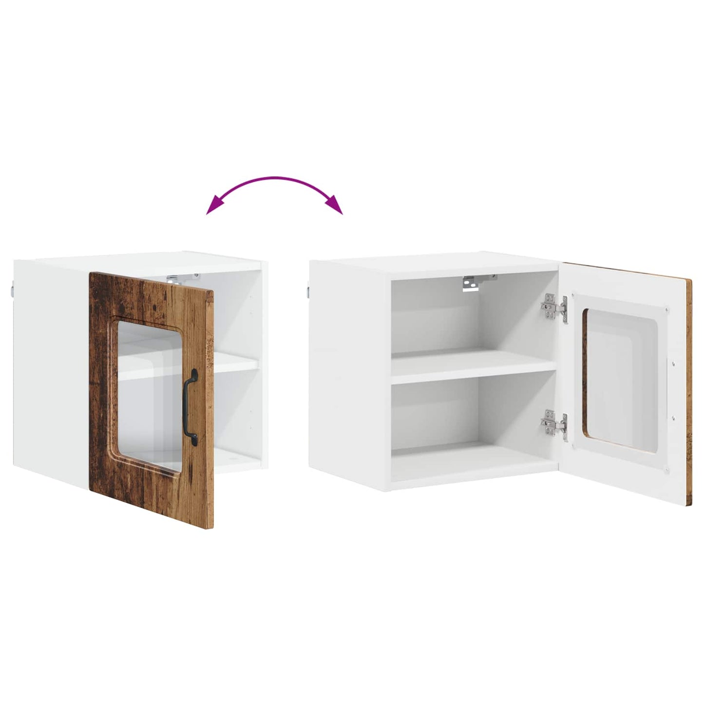 Mosogatógép panel Kalmar Öreg fa 40 x 31 x 40 cm Szerelt Fa