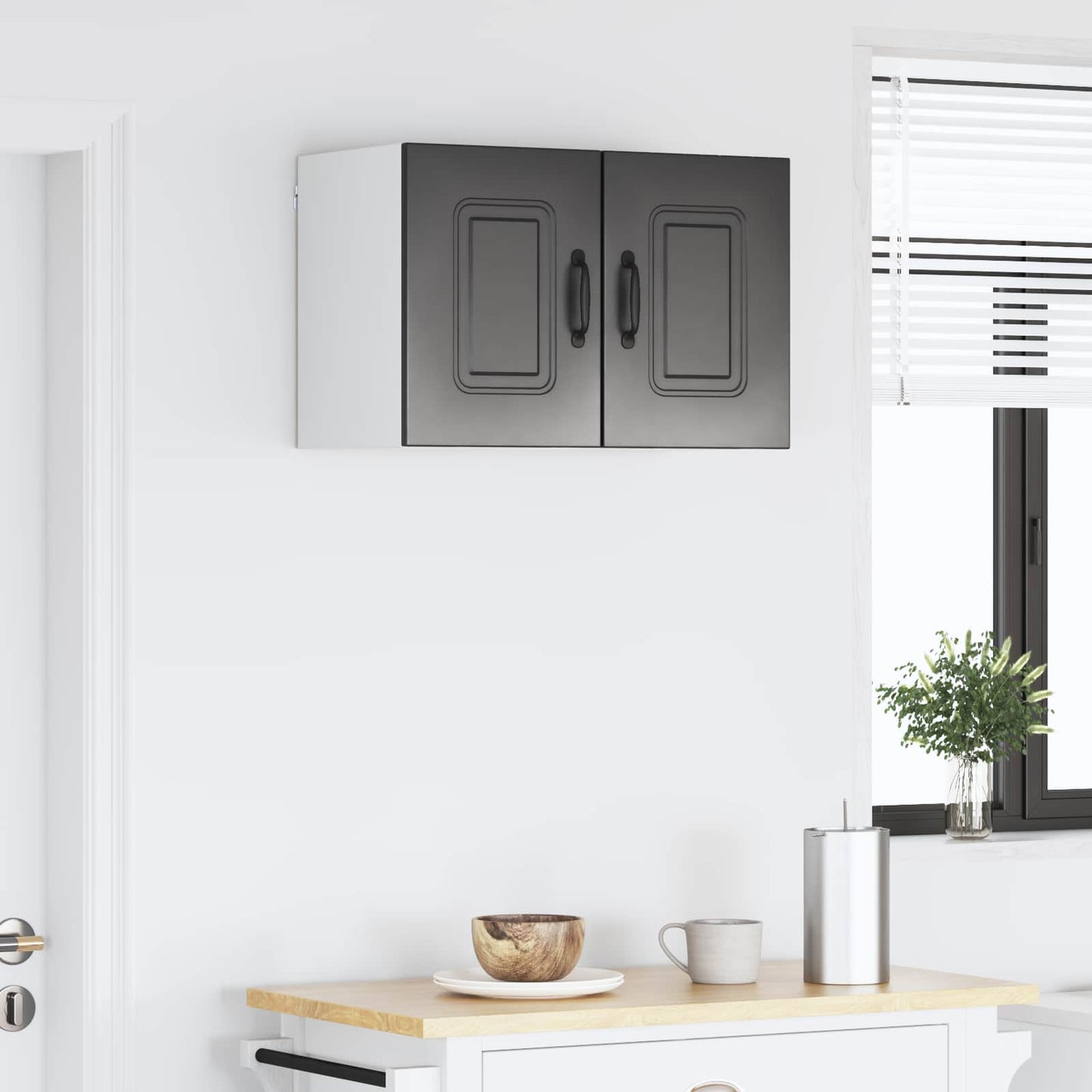 Mosogatógép panel Kalmar 2 pcs Fekete Szerelt Fa