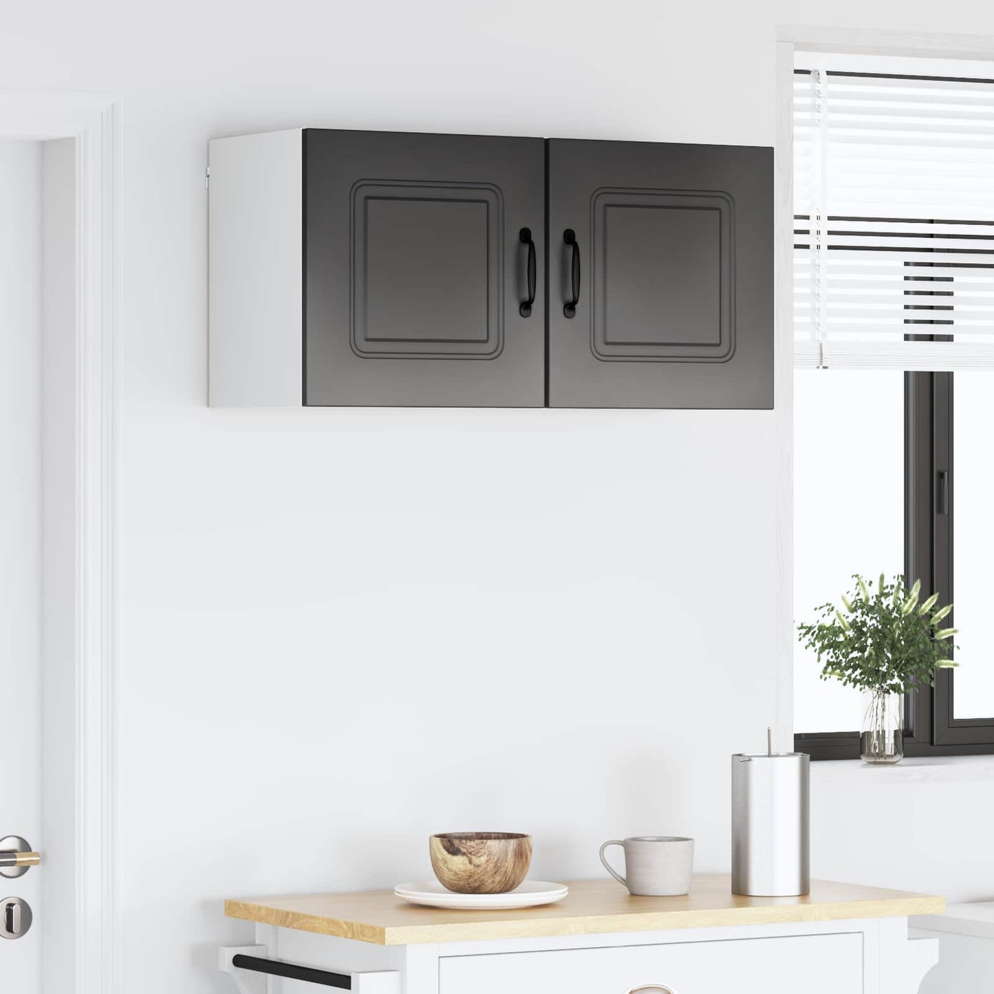 Mosogatógép panel Kalmar 2 pcs Fekete Szerelt Fa