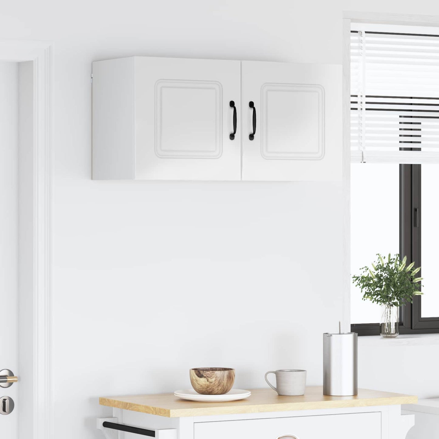 Mosogatógép panel Kalmar 2 pcs Magas Fényű Fehér Szerelt Fa