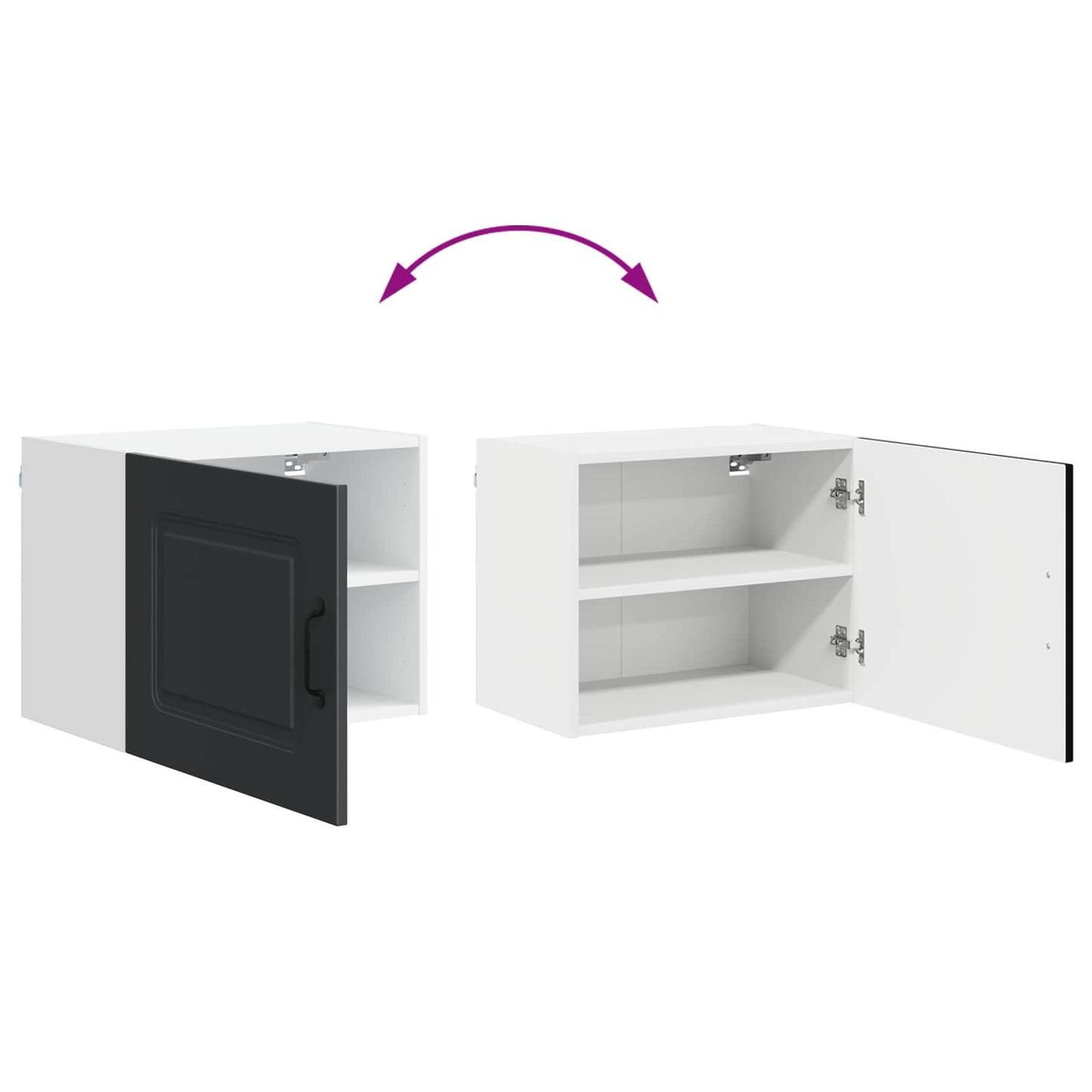 Mosogatógép panel Kalmar Fekete 50 x 31 x 40 cm Faanyag