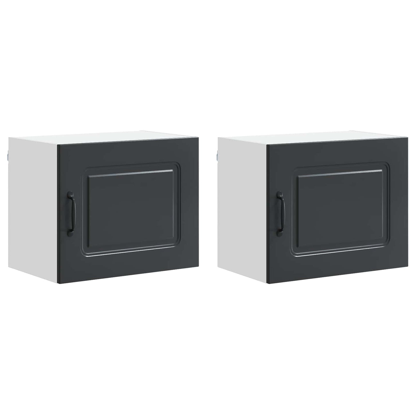 Mosogatógép panel Kalmar 2 pcs Fekete 50 x 31 x 40 cm Faanyag