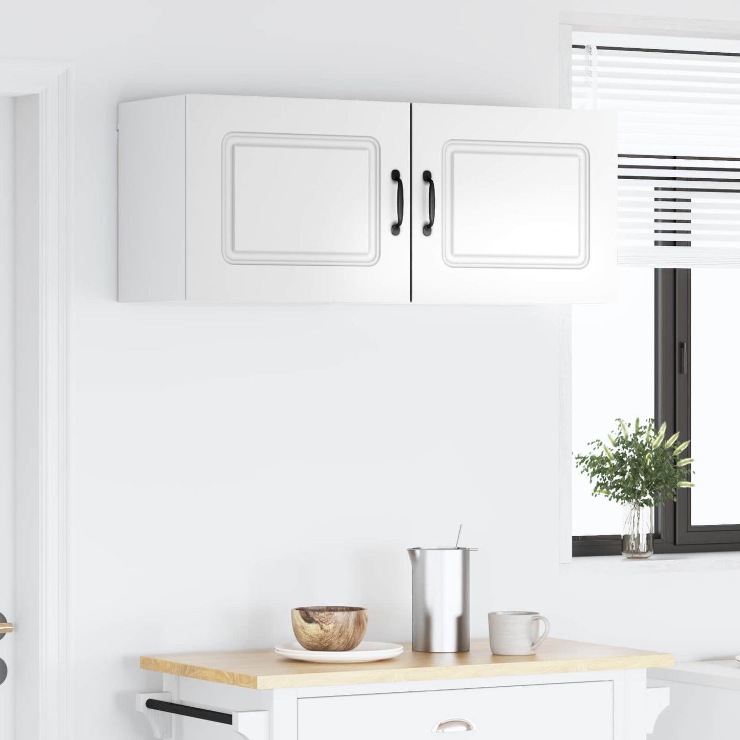 Mosogatógép panel Kalmar 2 pcs Magas Fényű Fehér Szerelt Fa