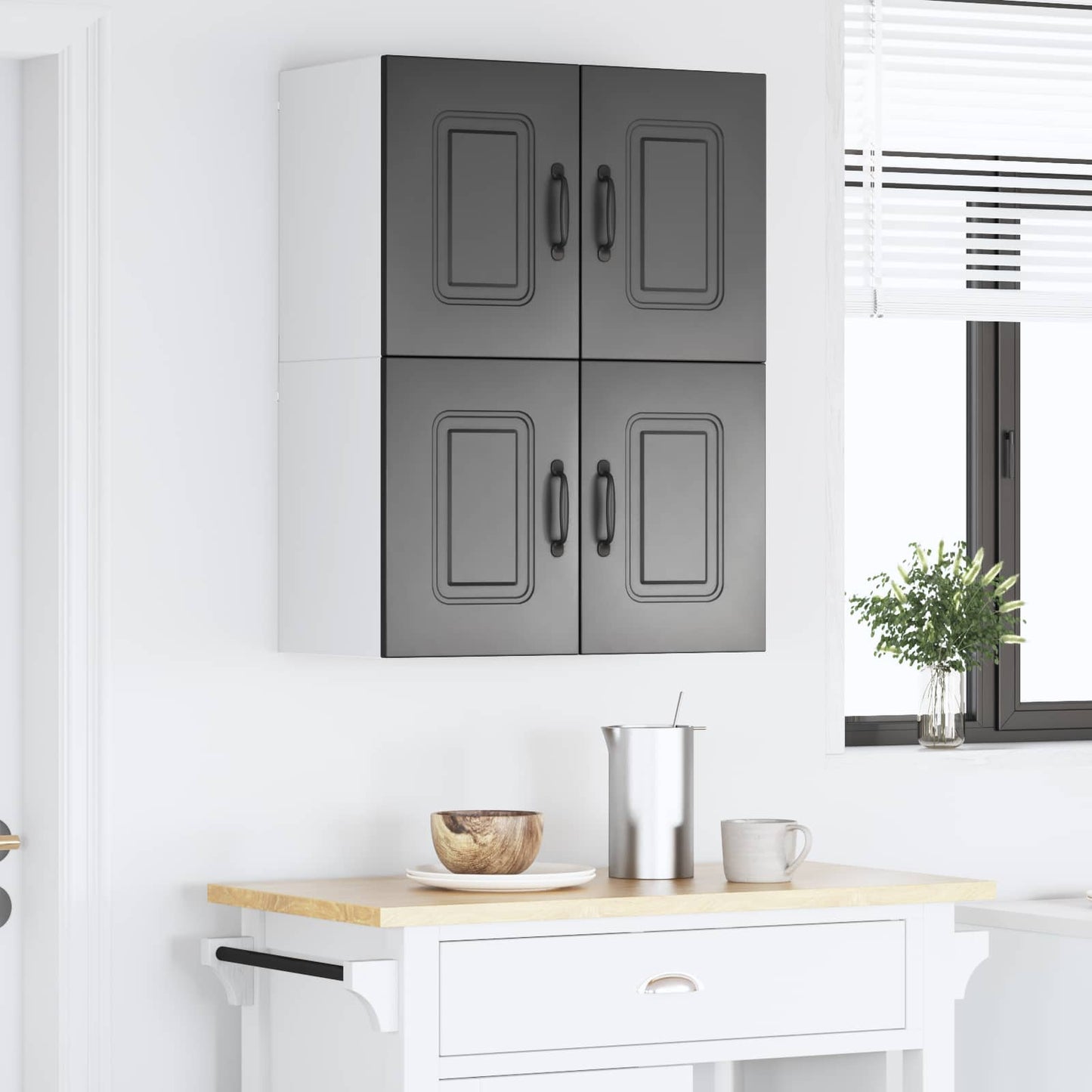 Mosogatógép panel Kalmar 2 pcs Fekete Szerelt Fa