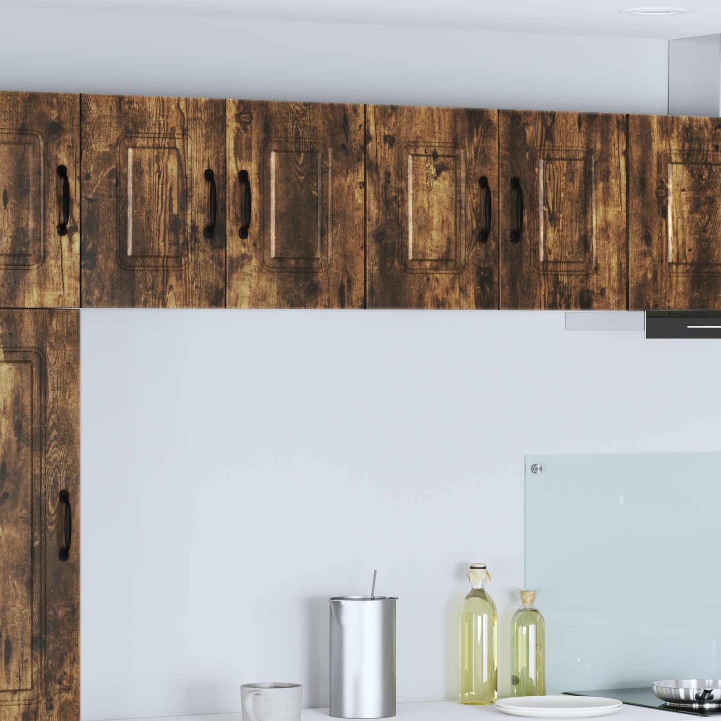 Mosogatógép panel Kalmar 2 pcs Füstölt tölgy Szerelt Fa