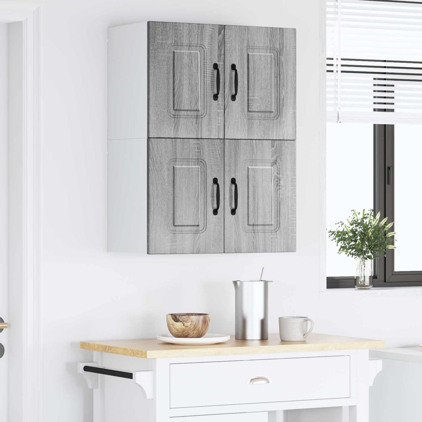 Mosogatógép panel Kalmar 2 db Szürke Sonoma Szerelt Fa