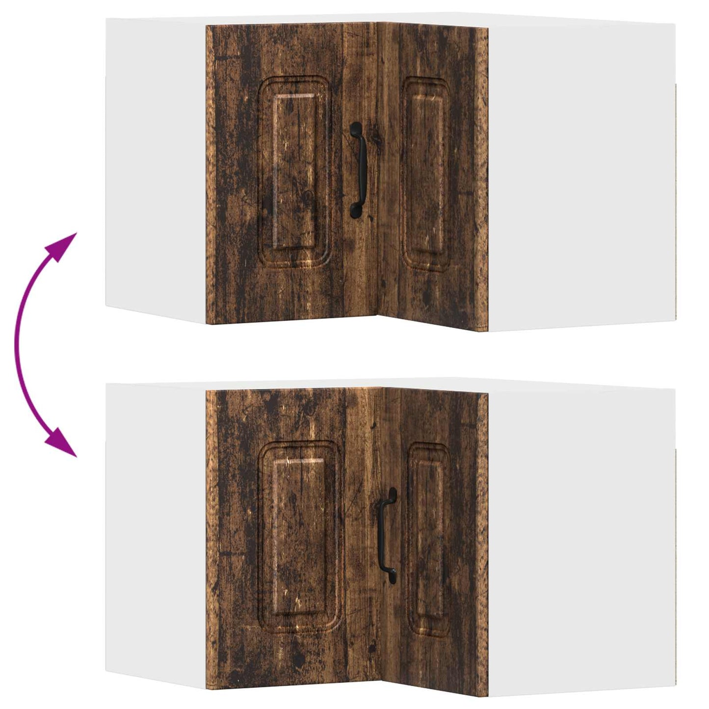 Mosogatógép panel Kalmar Öreg fa 57 x 57 x 40 cm Szerelt Fa