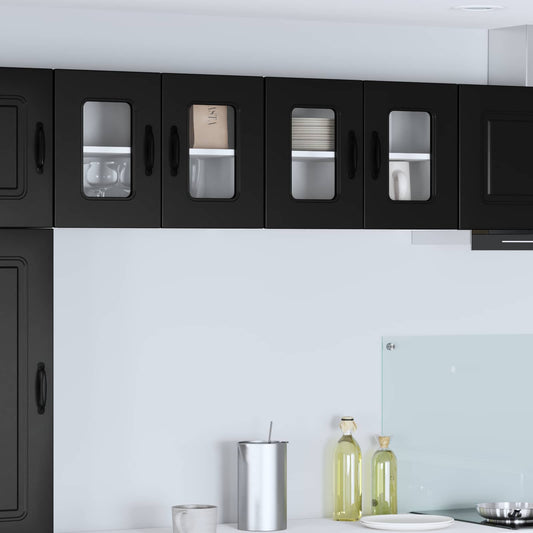 Mosogatógép panel Kalmar 2 pcs Fekete 60 x 31 x 40 cm Faanyag