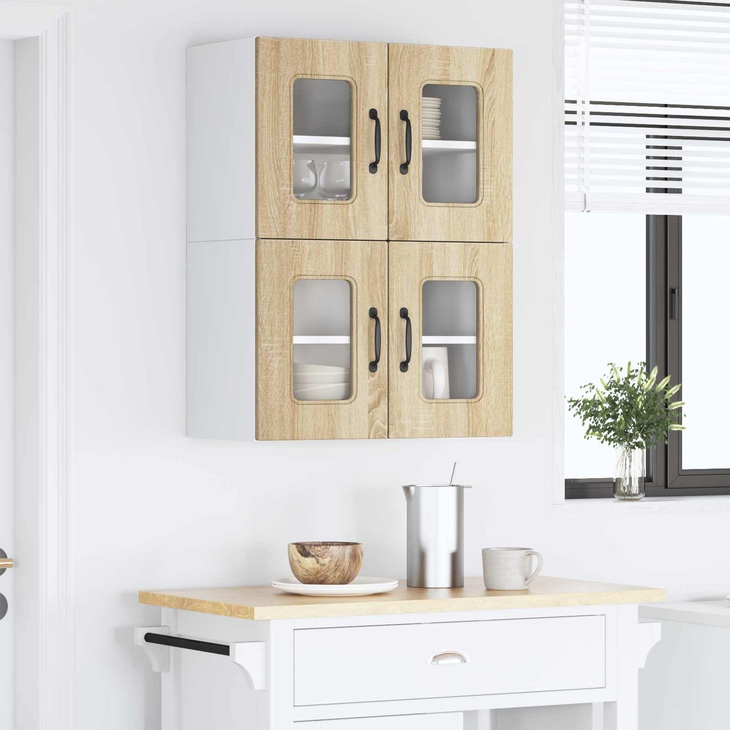 Mosogatógép panel Kalmar 2 pcs Sonoma tölgy Szerelt Fa