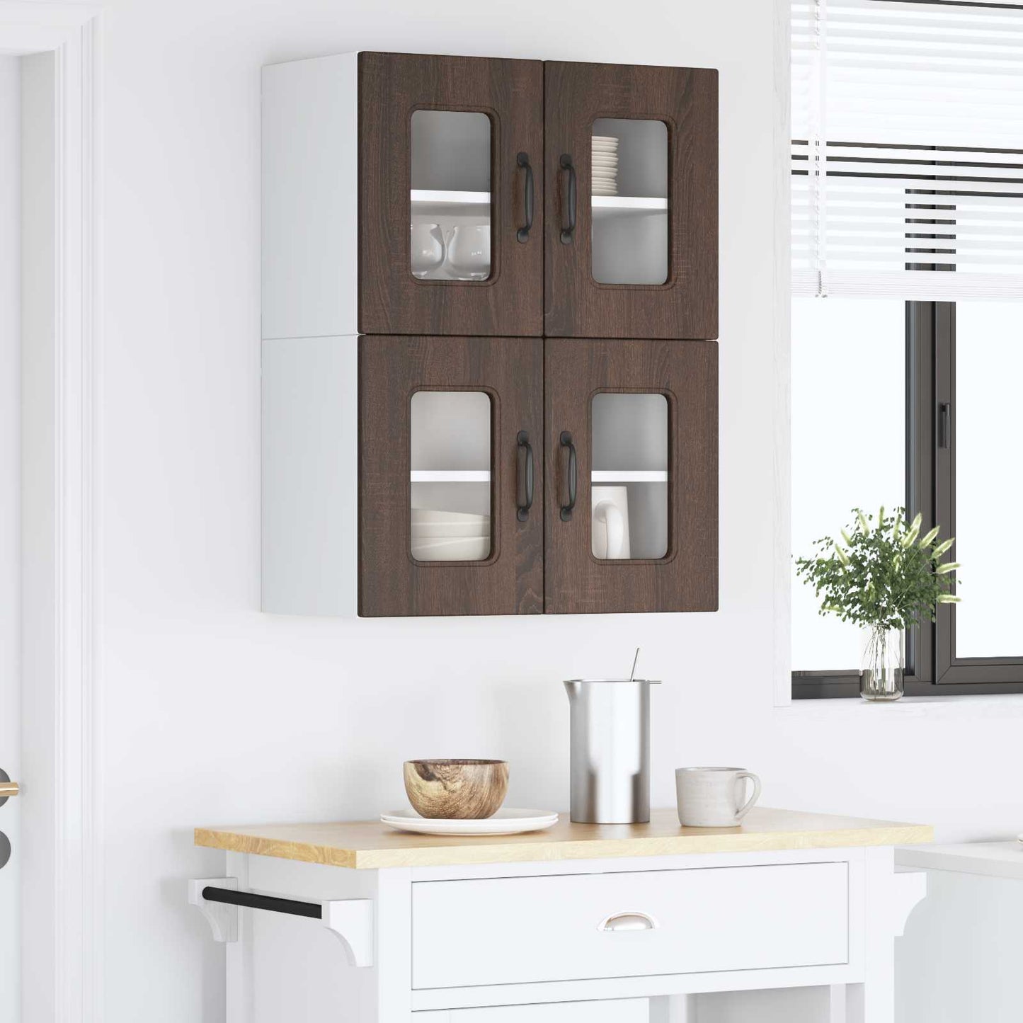 Mosogatógép panel Kalmar 2 pcs Barna Tölgy Szerelt Fa