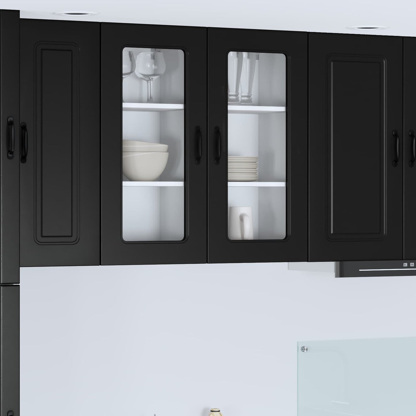Mosogatógép panel Kalmar Fekete 40 x 31 x 80 cm Szerelt Fa