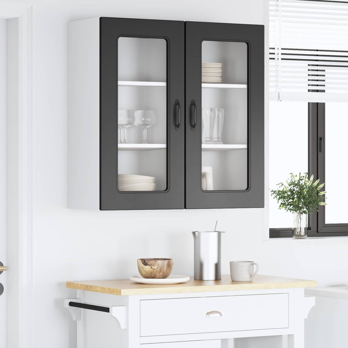 Mosogatógép panel Kalmar 2 pcs Fekete Szerelt Fa