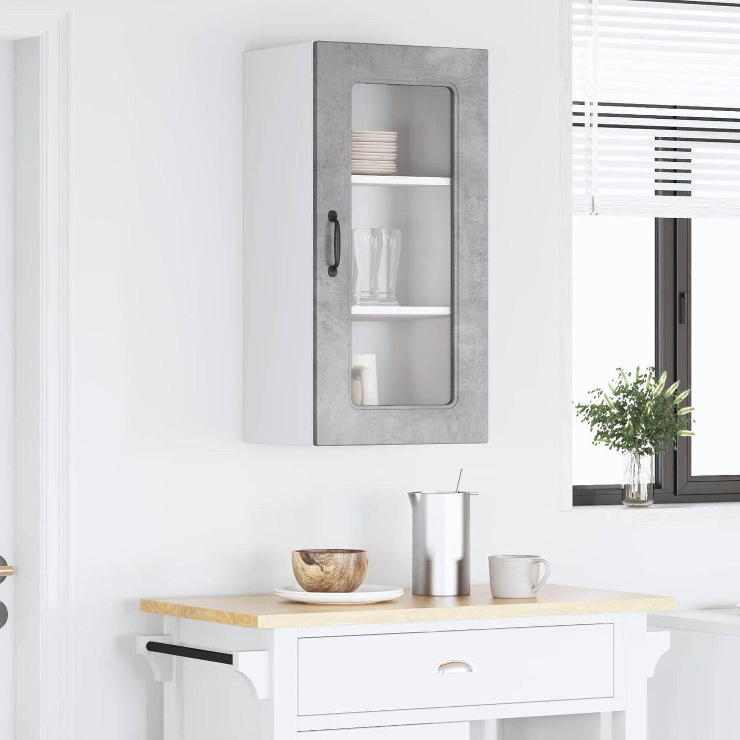 Mosogatógép panel Kalmar Beton Szürke 40 x 31 x 80 cm Faanyag