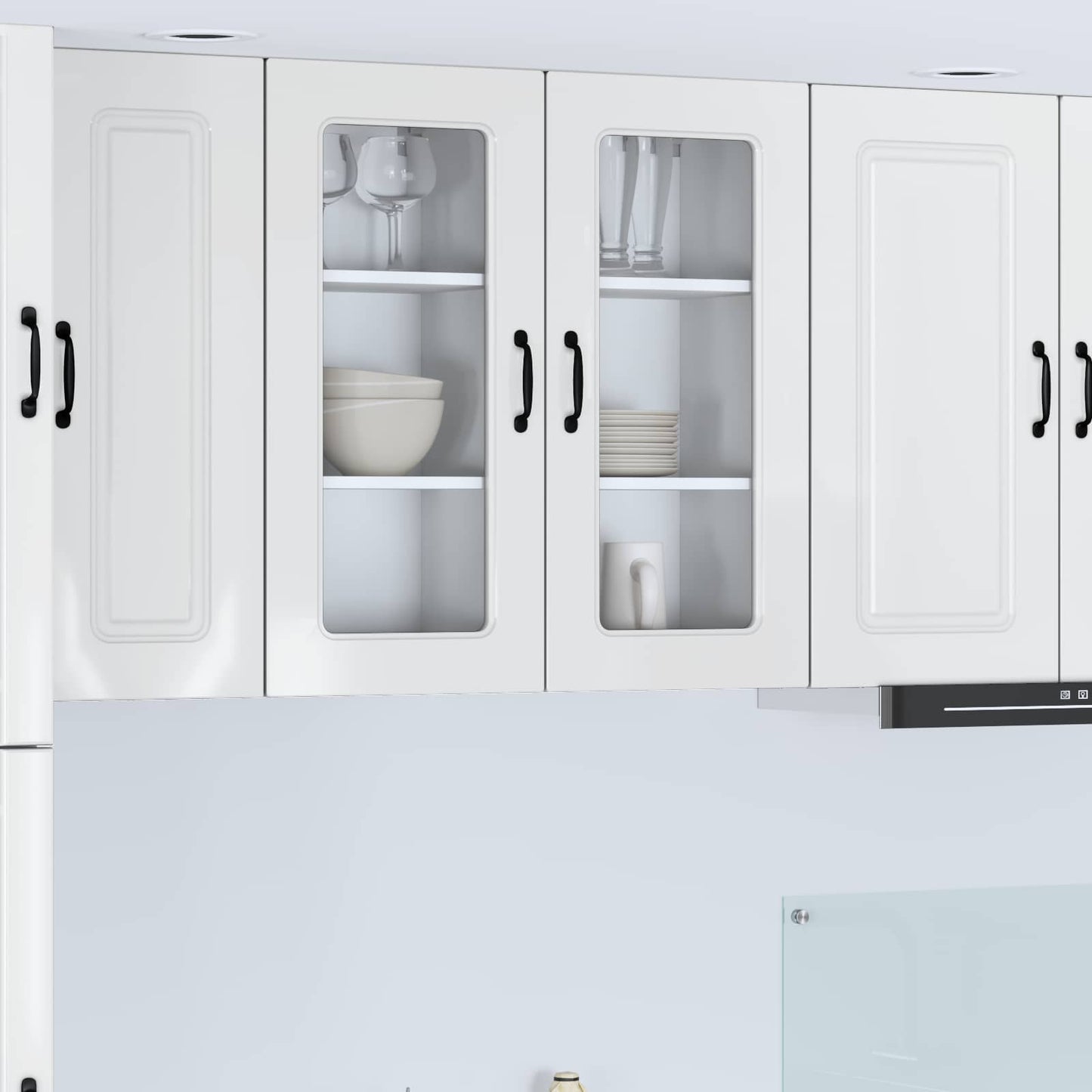 Mosogatógép panel Kalmar 2 pcs Magas Fényű Fehér Szerelt Fa