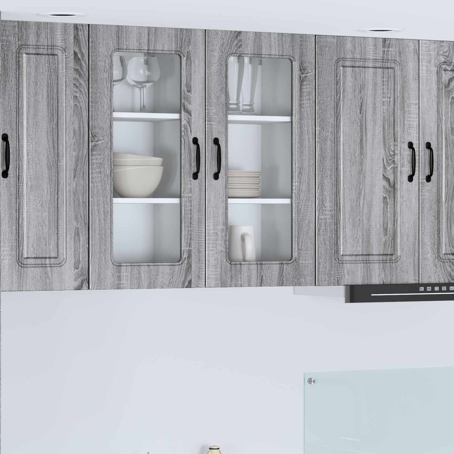 Mosogatógép panel Kalmar 2 pcs Szürke Sonoma Szerelt Fa