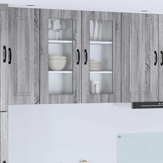 Mosogatógép panel Kalmar 2 pcs Szürke Sonoma 40 x 31 x 80 cm