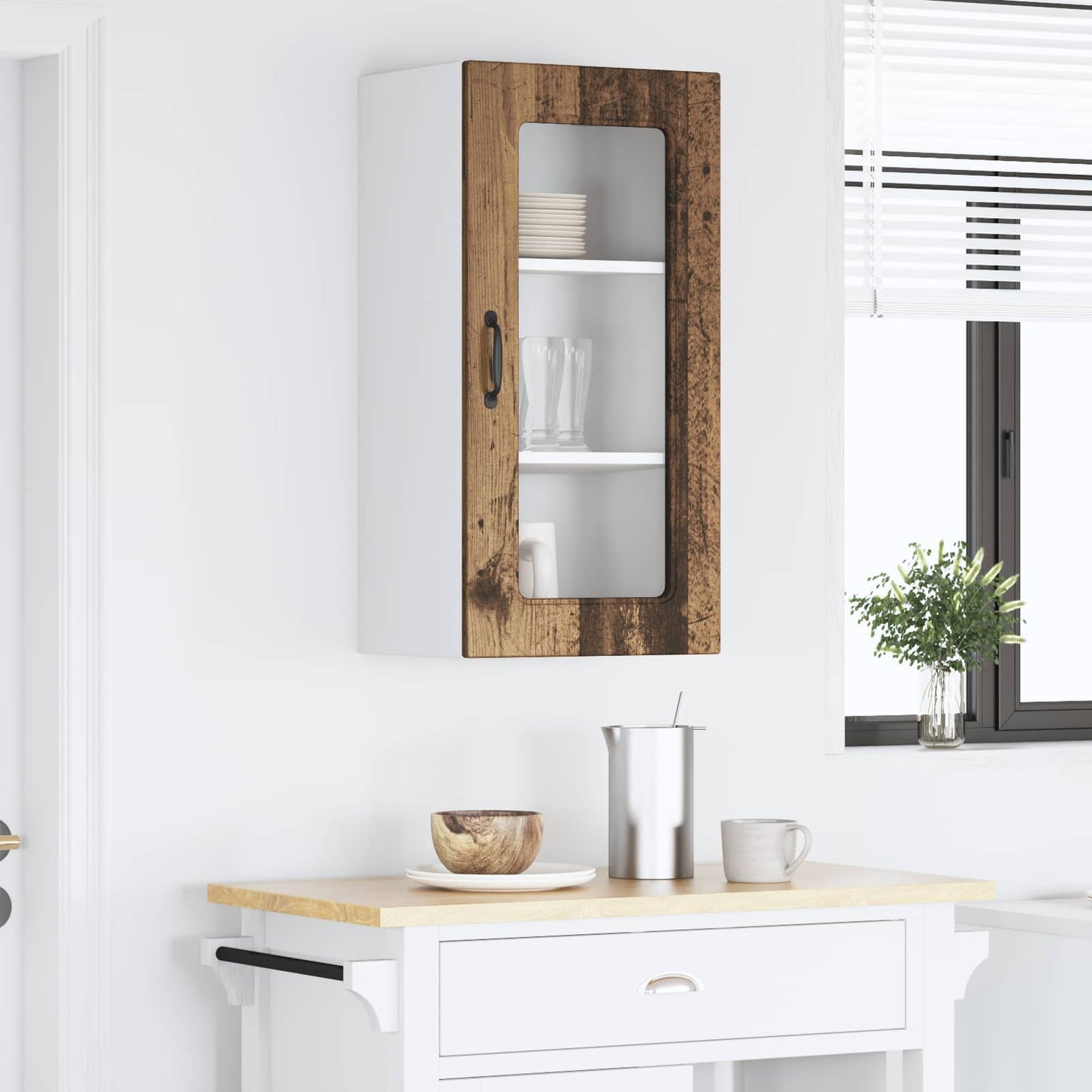 Mosogatógép panel Kalmar Öreg fa 40 x 31 x 80 cm Faanyag