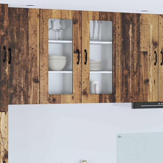 Mosogatógép panel Kalmar 2 pcs Öreg fa 40 x 31 x 80 cm Faanyag