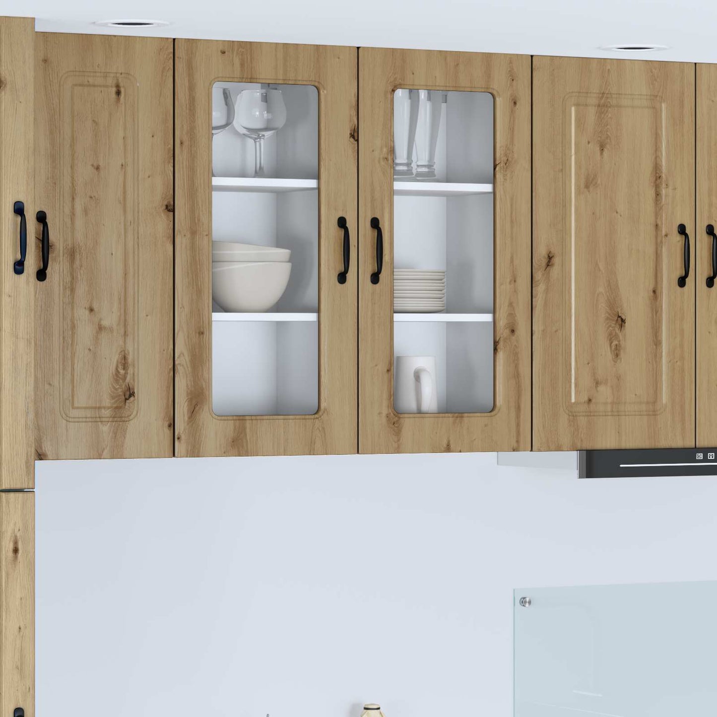 Mosogatógép panel Kalmar 2 pcs Artisan tölgy Szerelt Fa