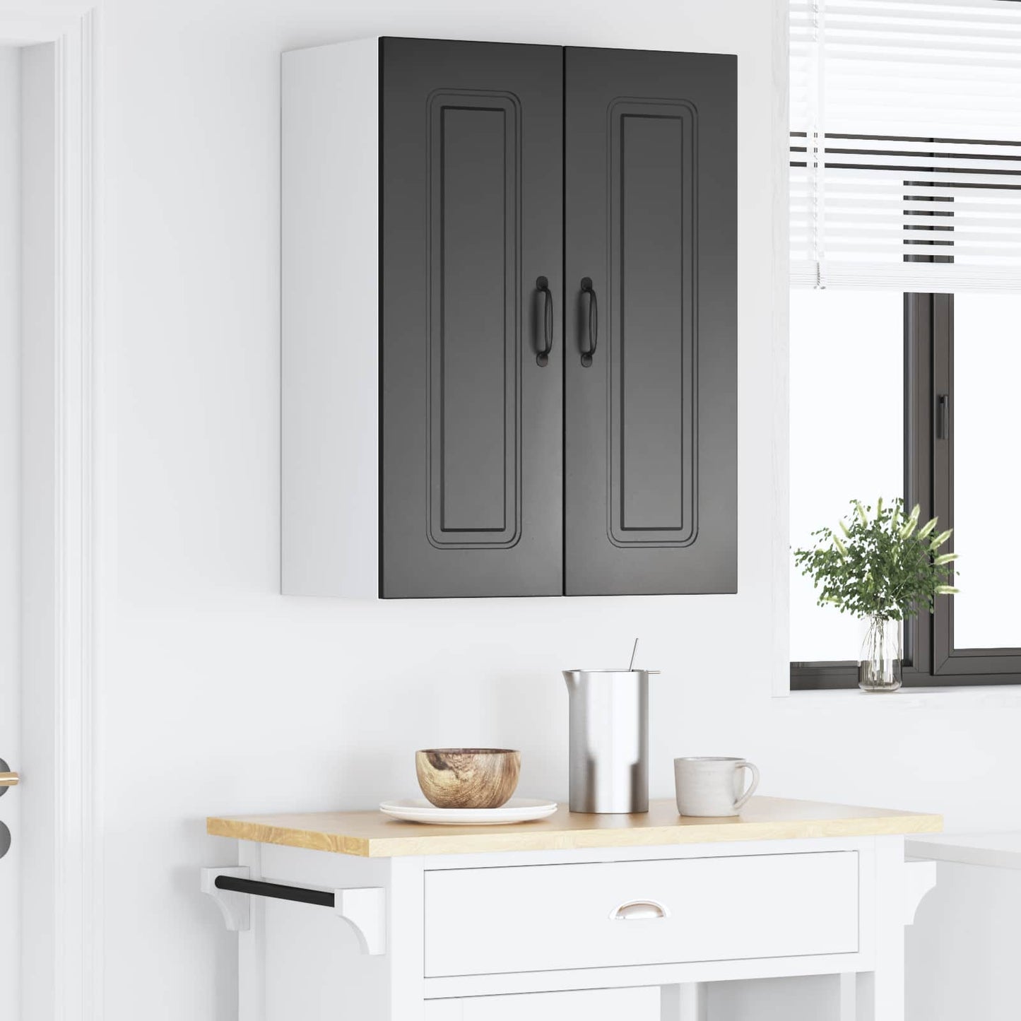 Mosogatógép panel Kalmar 2 pcs Fekete Szerelt Fa
