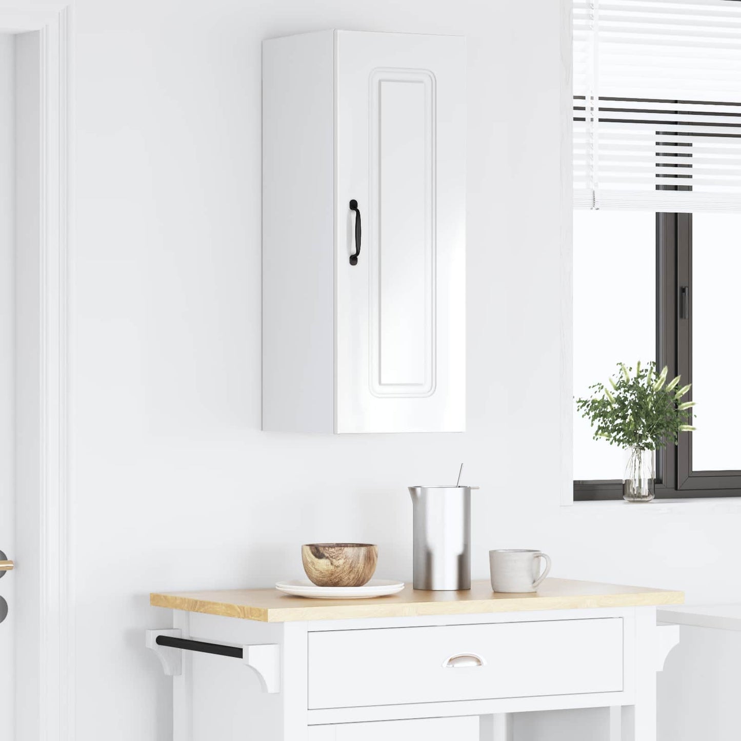 Mosogatógép panel Kalmar Magas Fényű Fehér 30 x 31 x 80 cm