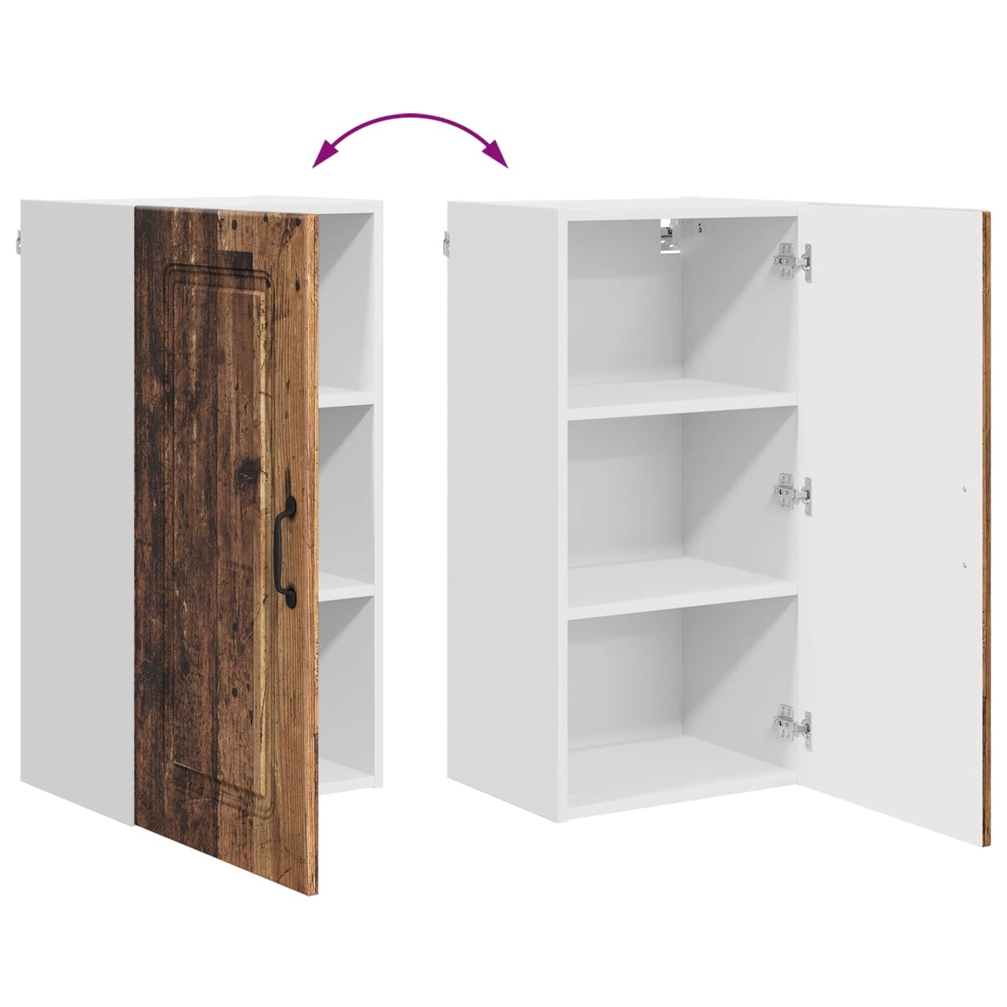 Mosogatógép panel Kalmar Öreg fa 40 x 31 x 80 cm Szerelt Fa