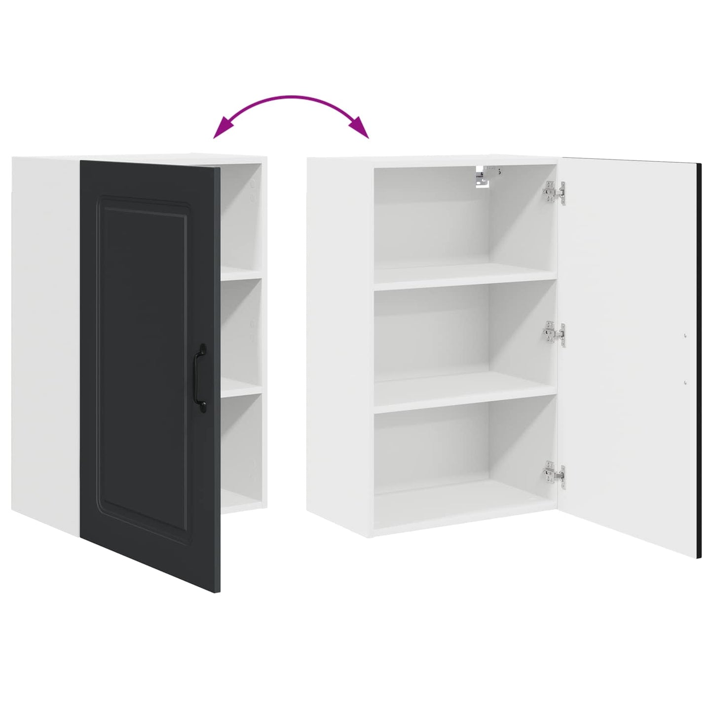 Mosogatógép panel Kalmar Fekete 50 x 31 x 80 cm Szerelt Fa