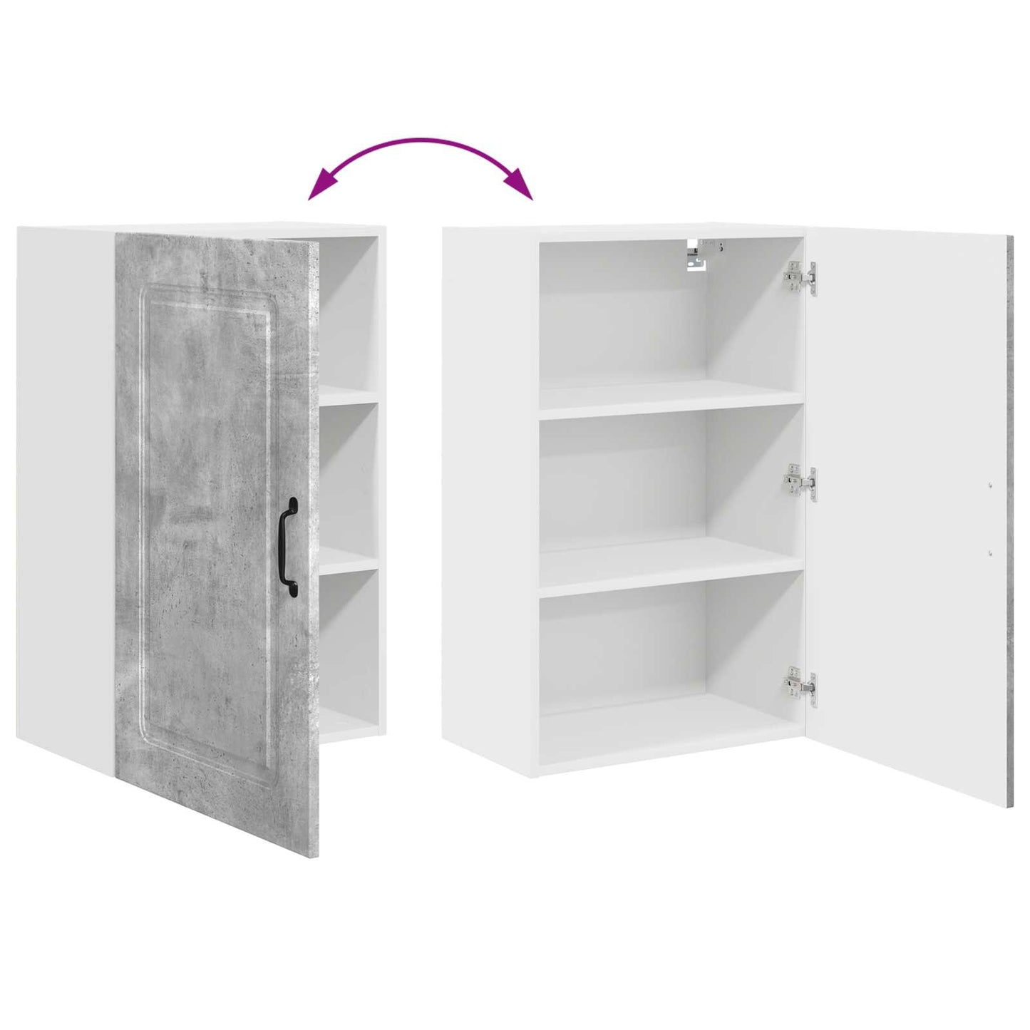 Mosogatógép panel Kalmar Beton Szürke 50 x 31 x 80 cm