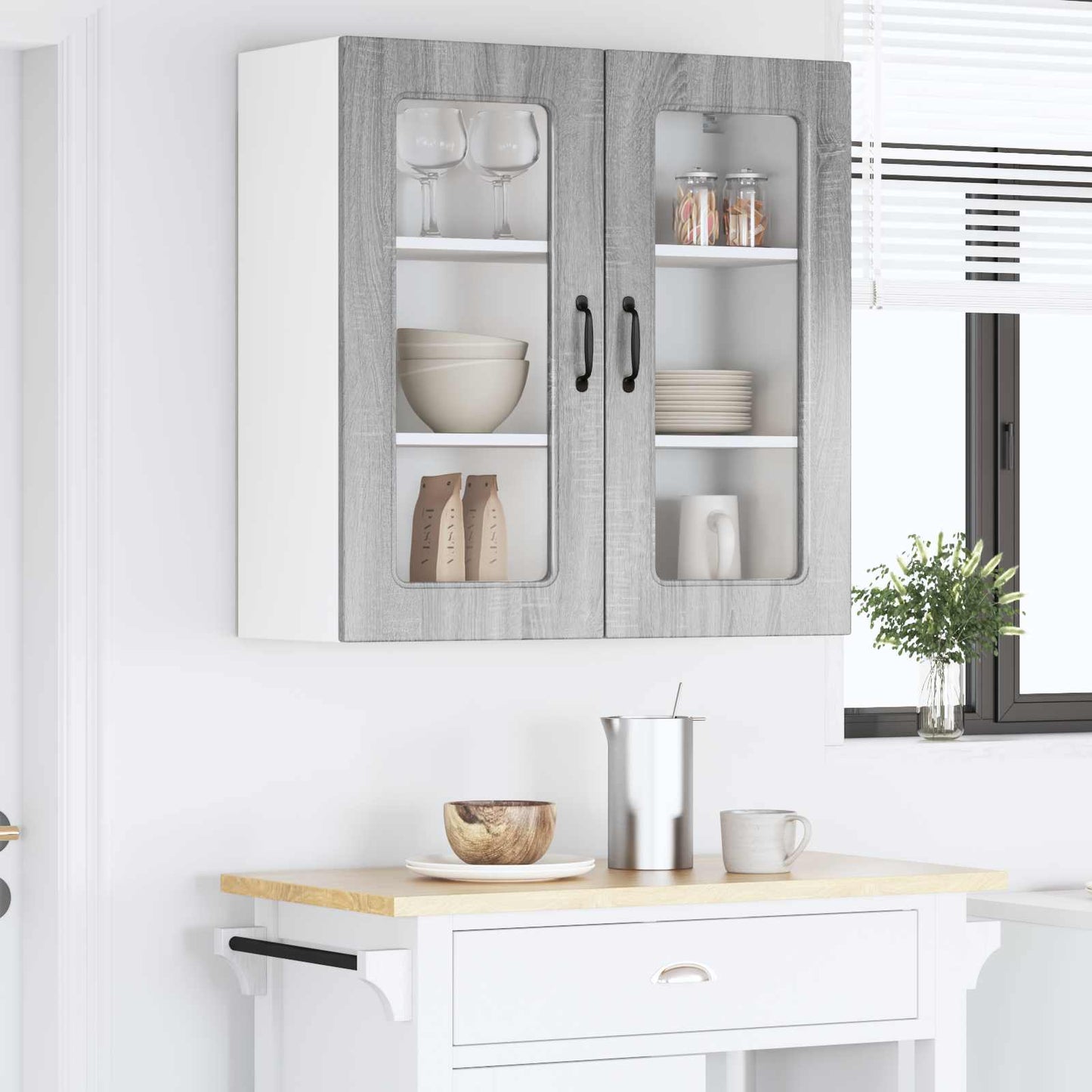 Mosogatógép panel Kalmar Szürke Sonoma 80 x 31 x 80 cm Faanyag