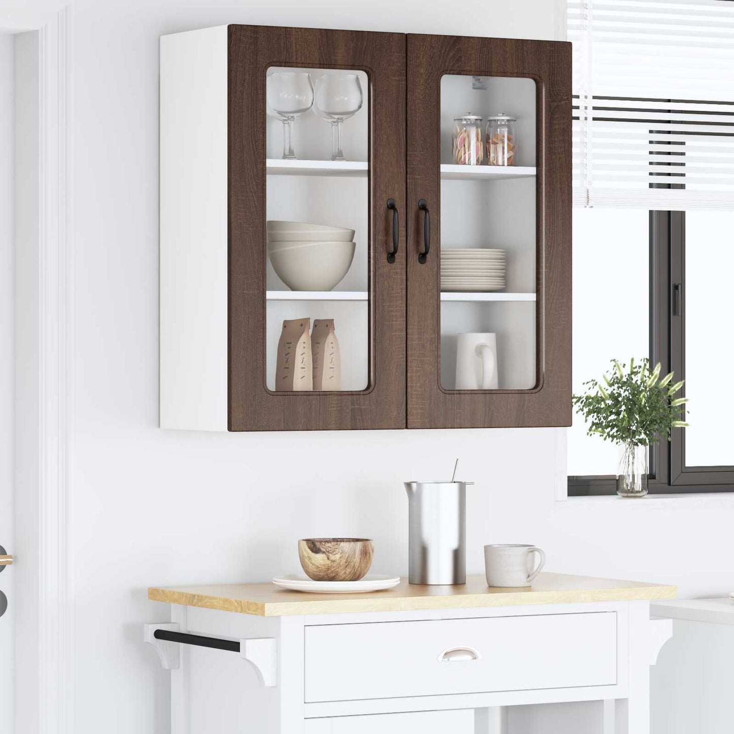 Mosogatógép panel Kalmar Barna Tölgy 80 x 31 x 80 cm Szerelt Fa