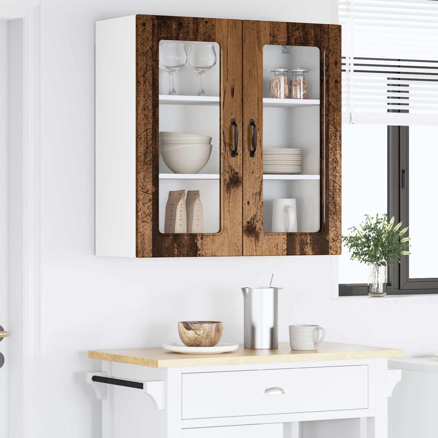 Mosogatógép panel Kalmar Öreg fa 80 x 31 x 80 cm Szerelt Fa