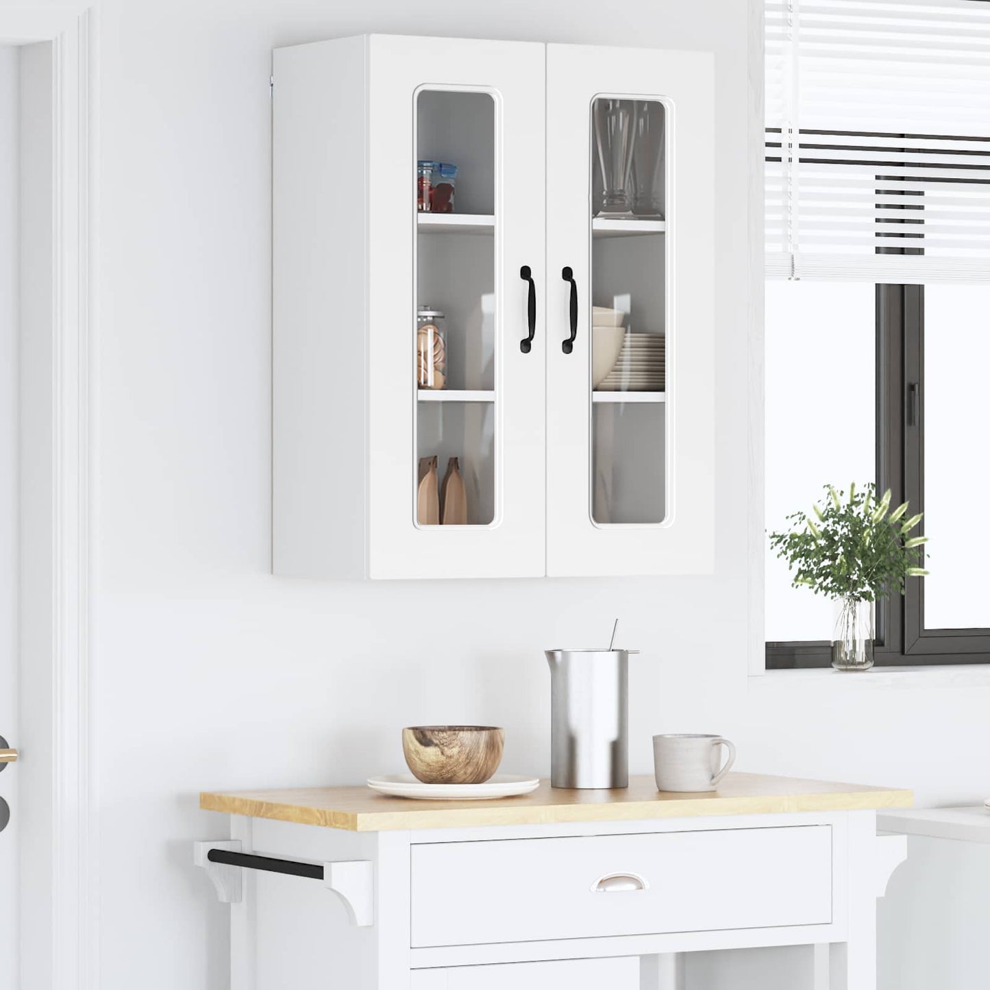 Mosogatógép panel Kalmar Fehér 60 x 31 x 80 cm Szerelt Fa