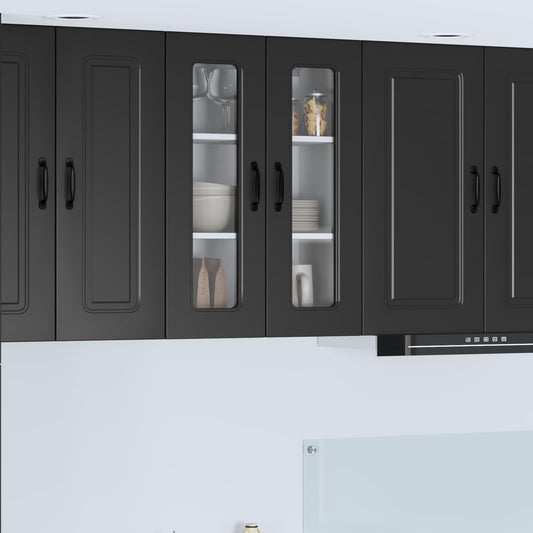 Mosogatógép panel Kalmar Fekete 60 x 31 x 80 cm Faanyag