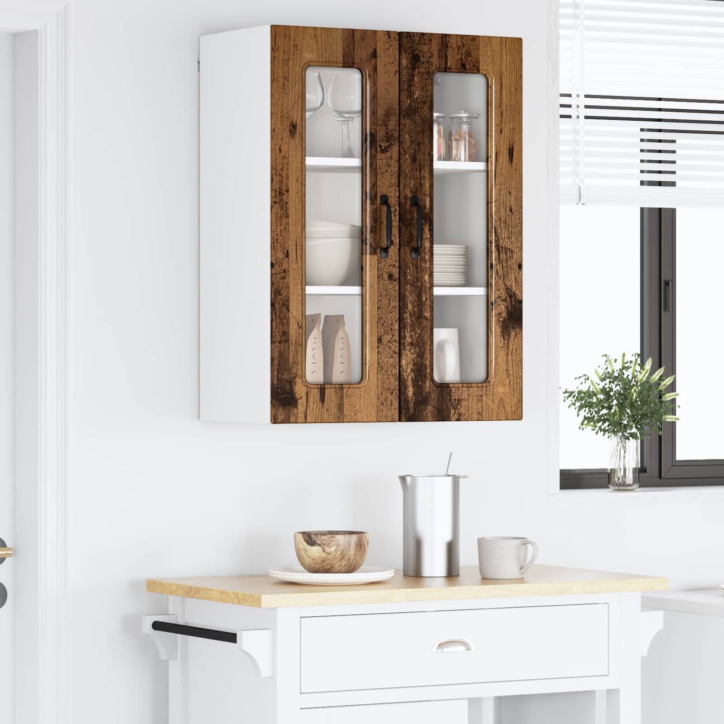 Mosogatógép panel Kalmar Öreg fa 60 x 31 x 80 cm Szerelt Fa
