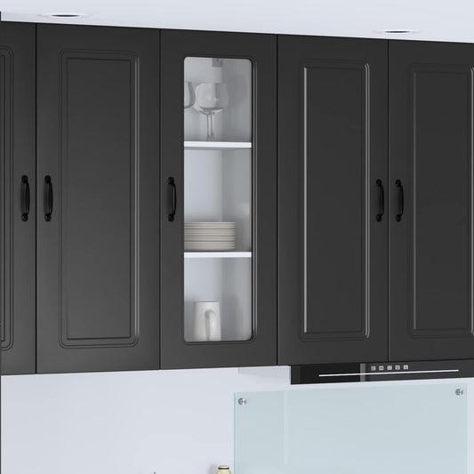 Mosogatógép panel Kalmar Fekete 40 x 31 x 100 cm Faanyag