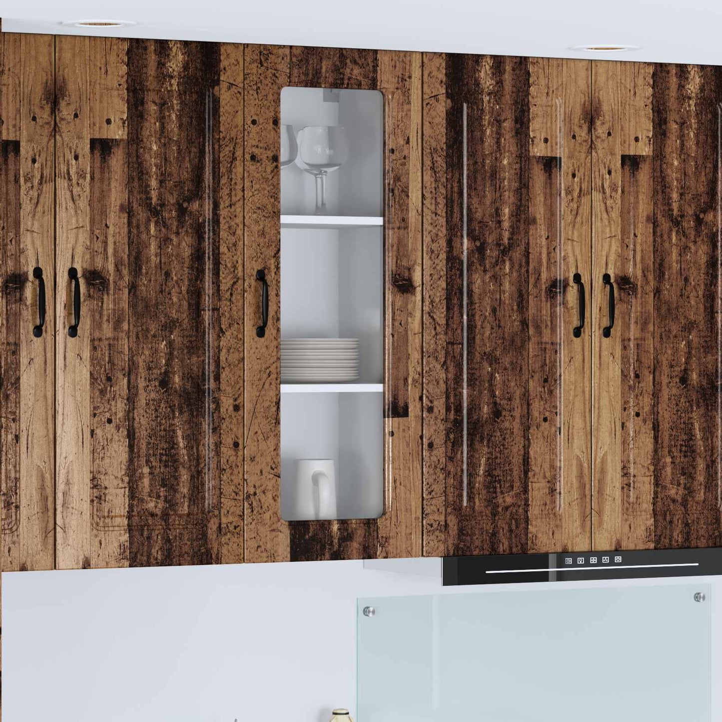 Mosogatógép panel Kalmar Öreg fa 40 x 31 x 100 cm Faanyag