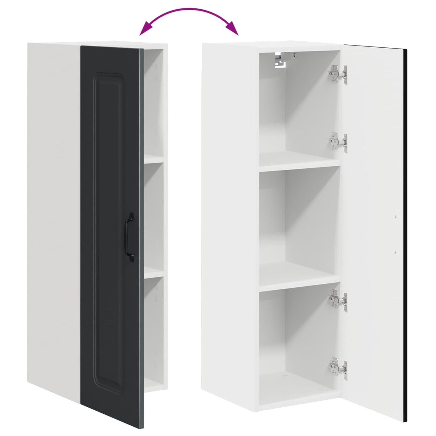Mosogatógép panel Kalmar Fekete 30 x 31 x 100 cm Szerelt Fa