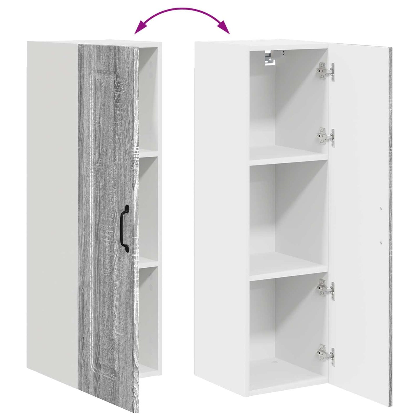 Mosogatógép panel Kalmar Szürke Sonoma 30 x 31 x 100 cm