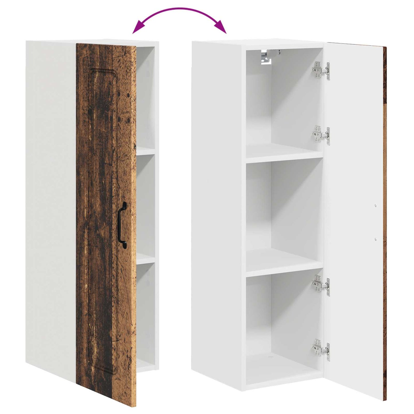 Mosogatógép panel Kalmar Öreg fa 30 x 31 x 100 cm Szerelt Fa