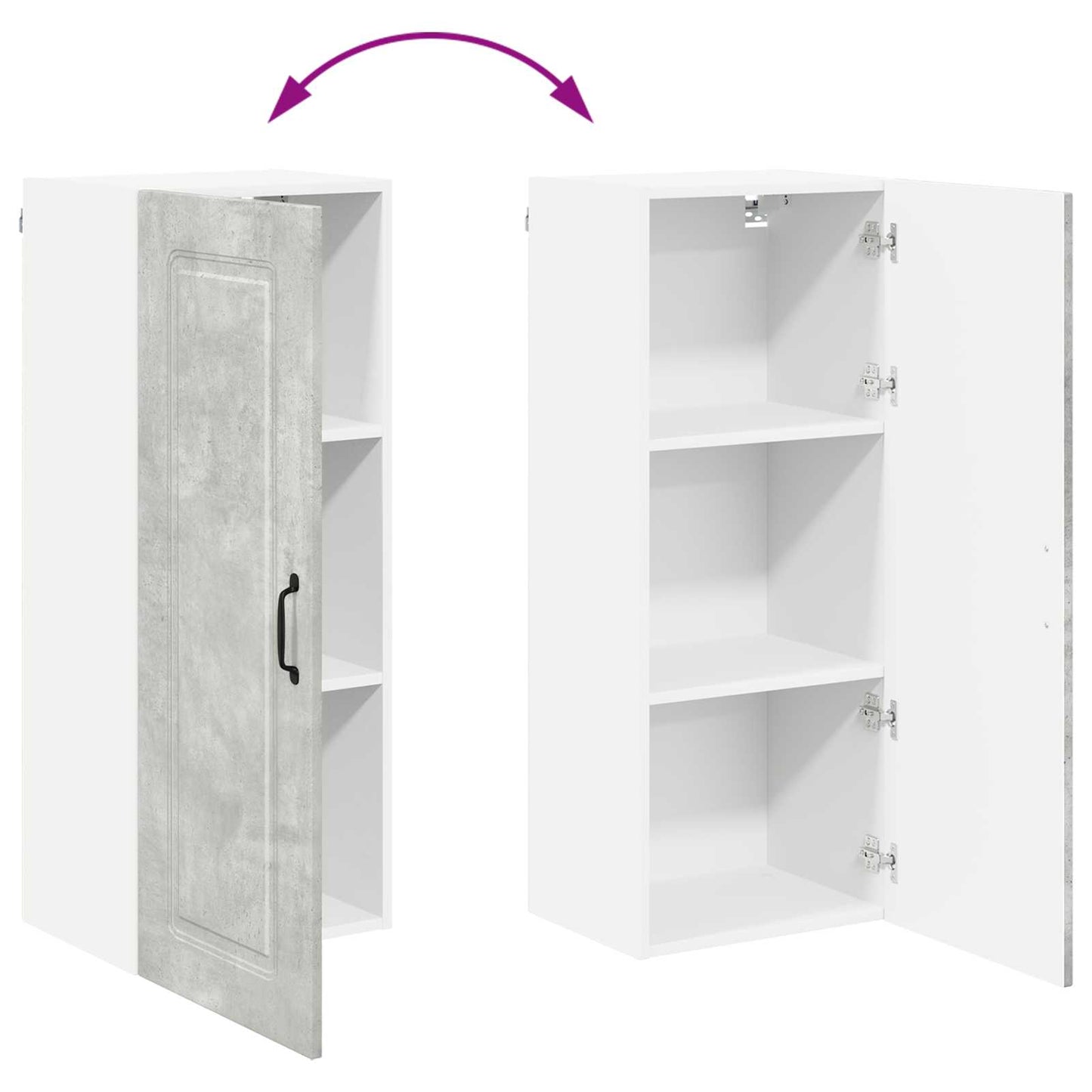 Mosogatógép panel Kalmar Beton Szürke 40 x 31 x 100 cm
