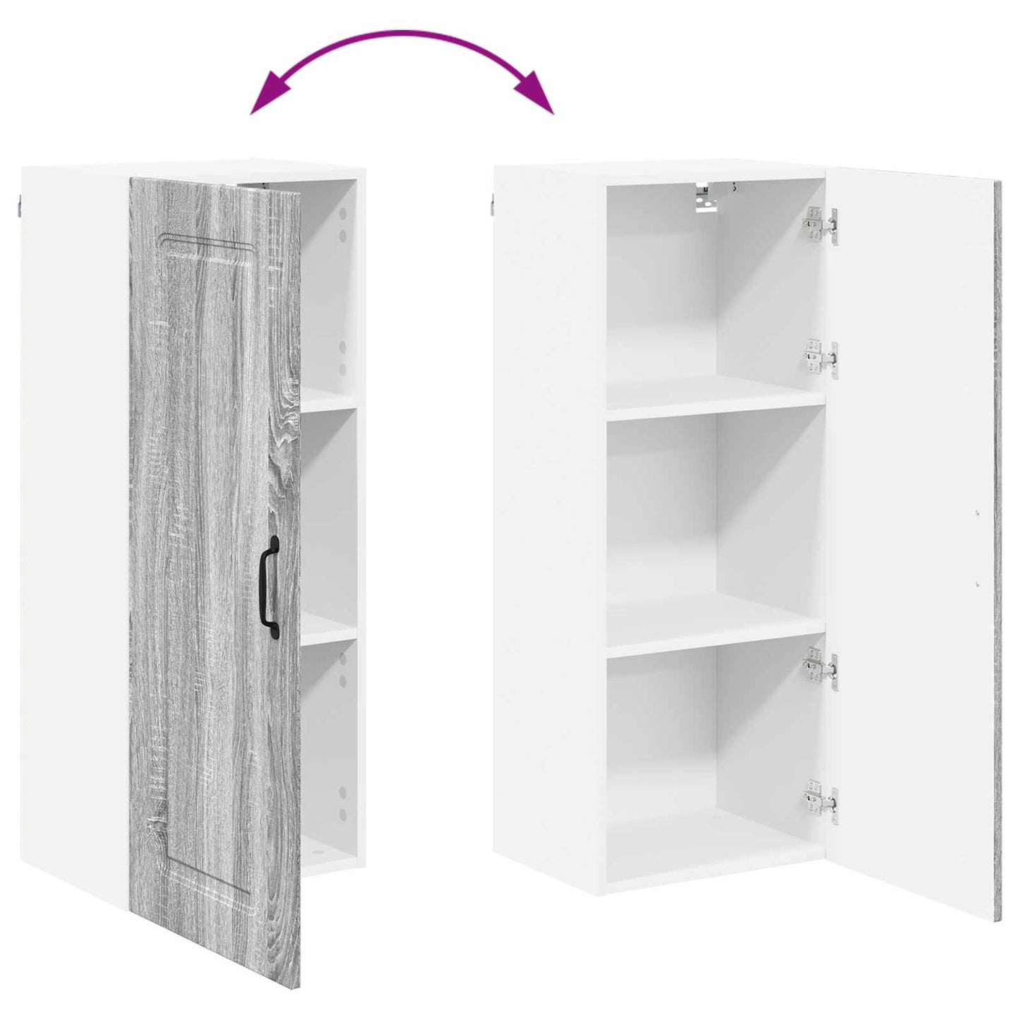 Mosogatógép panel Kalmar Szürke Sonoma 40 x 31 x 100 cm
