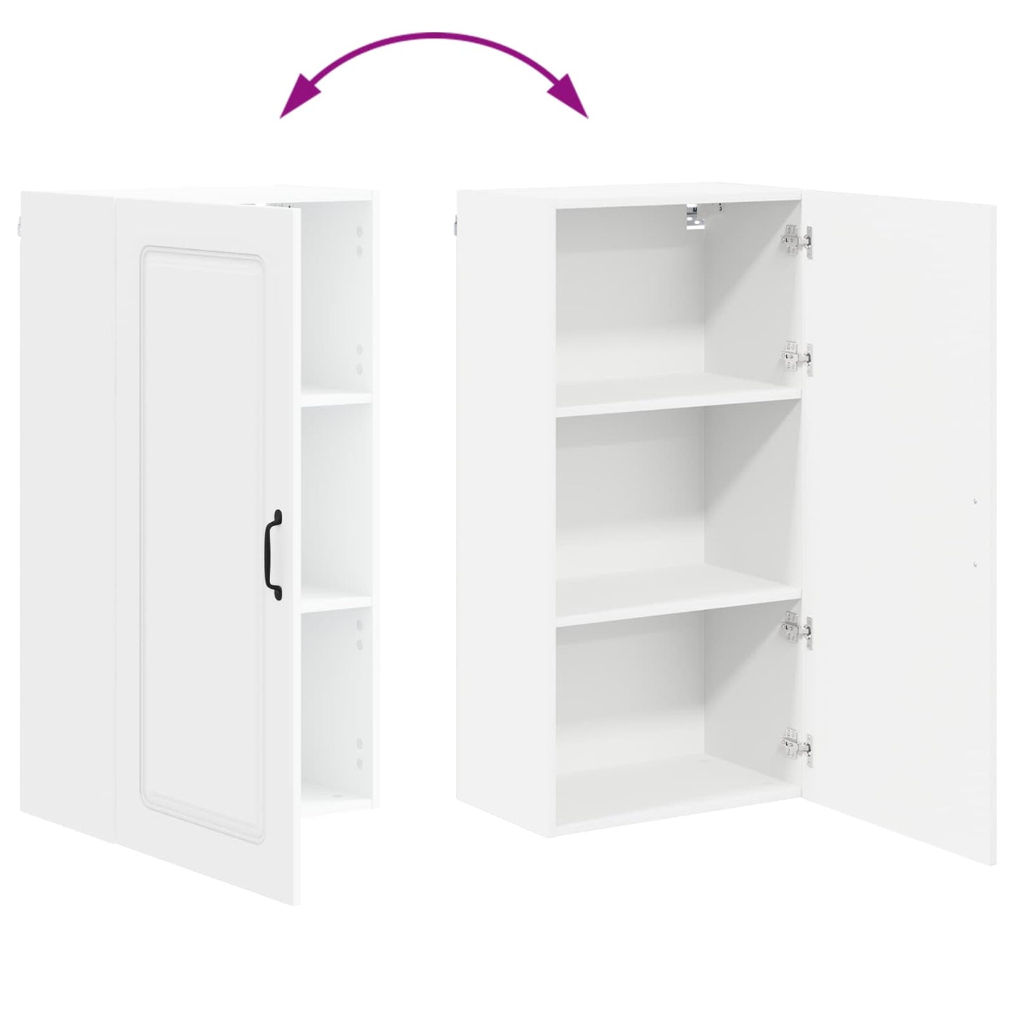 Mosogatógép panel Kalmar Fehér 50 x 31 x 100 cm Faanyag