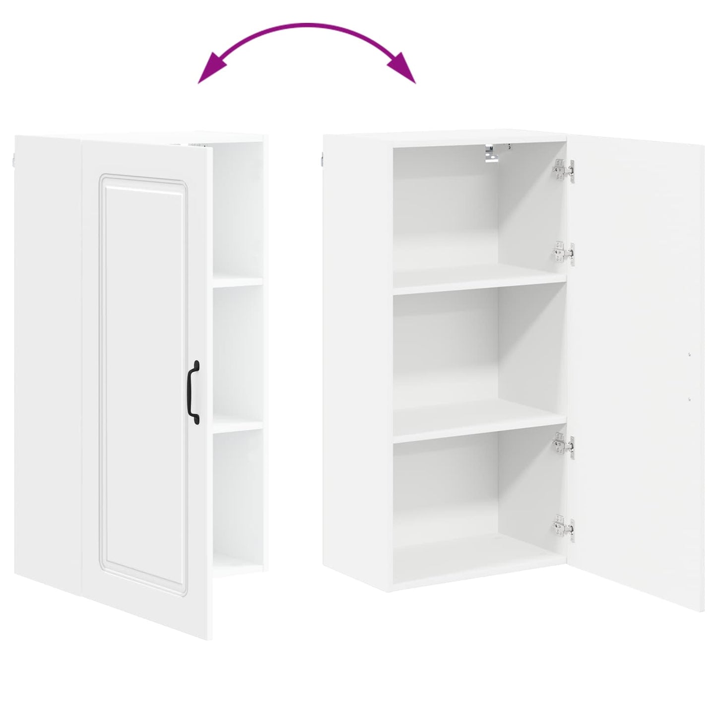 Mosogatógép panel Kalmar Fehér 50 x 31 x 100 cm Szerelt Fa