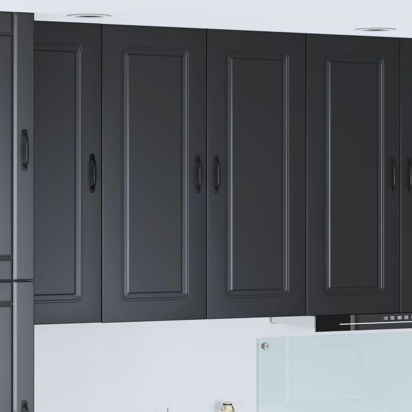 Mosogatógép panel Kalmar Fekete 80 x 31 x 100 cm Faanyag