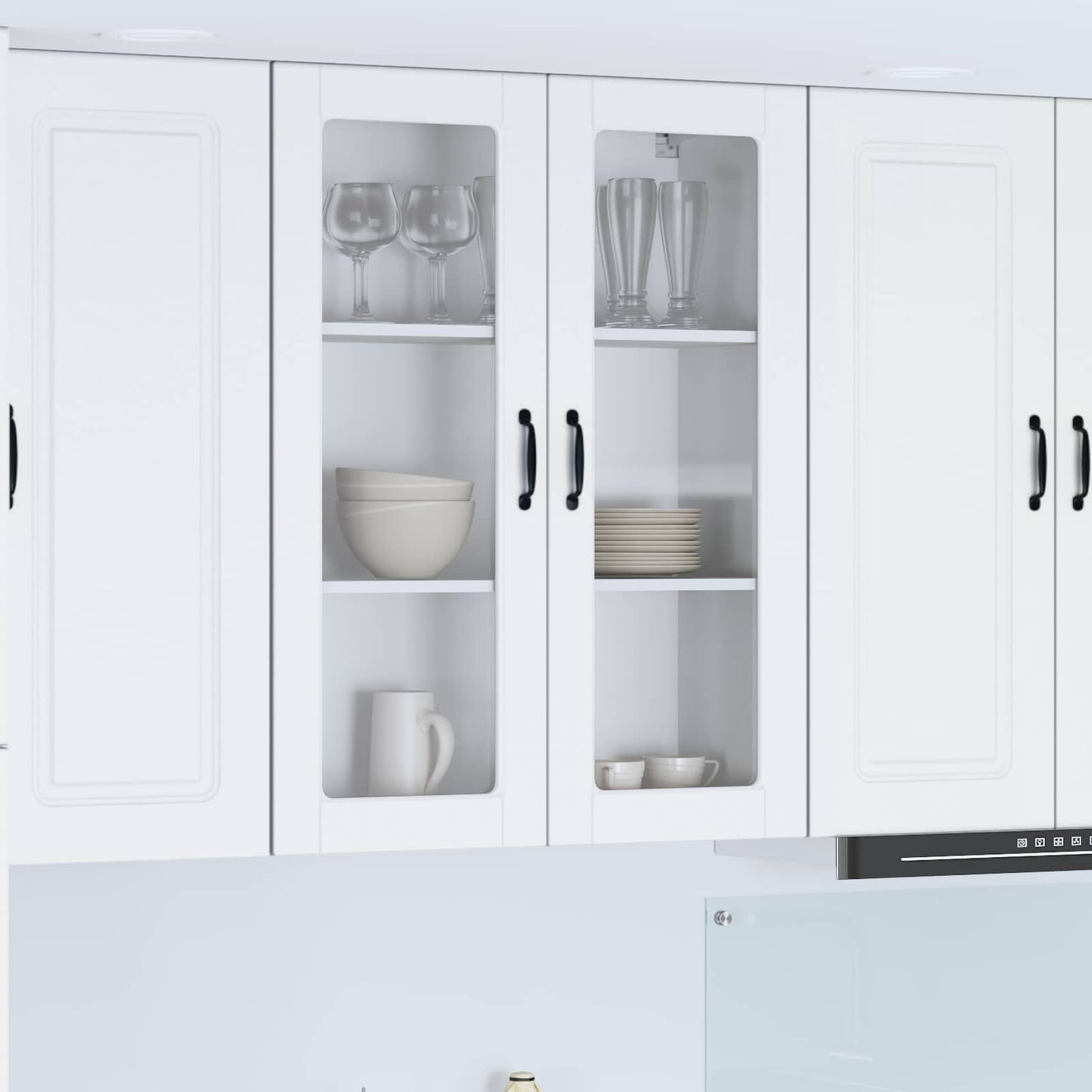 Mosogatógép panel Kalmar Fehér 80 x 31 x 100 cm Szerelt Fa