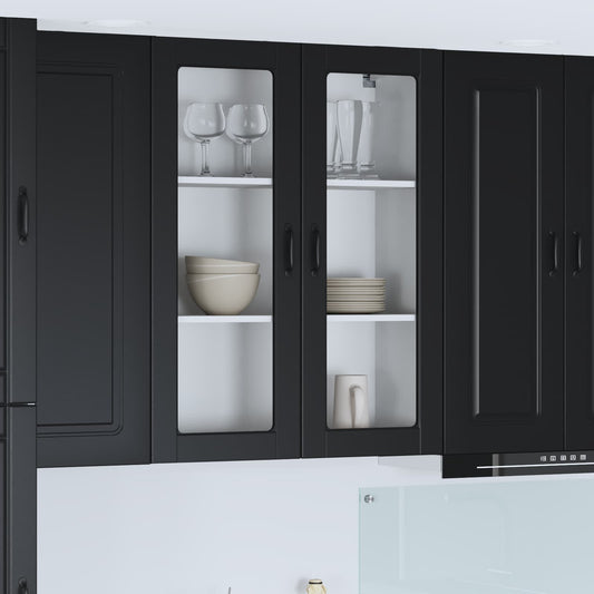 Mosogatógép panel Kalmar Fekete 80 x 31 x 100 cm Faanyag